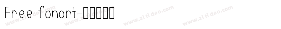 Free fonont字体转换